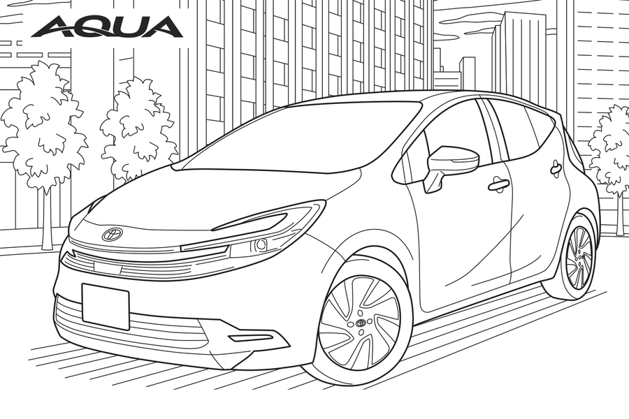 トヨタのぬりえ | 【公式】ネッツトヨタニューリー北大阪