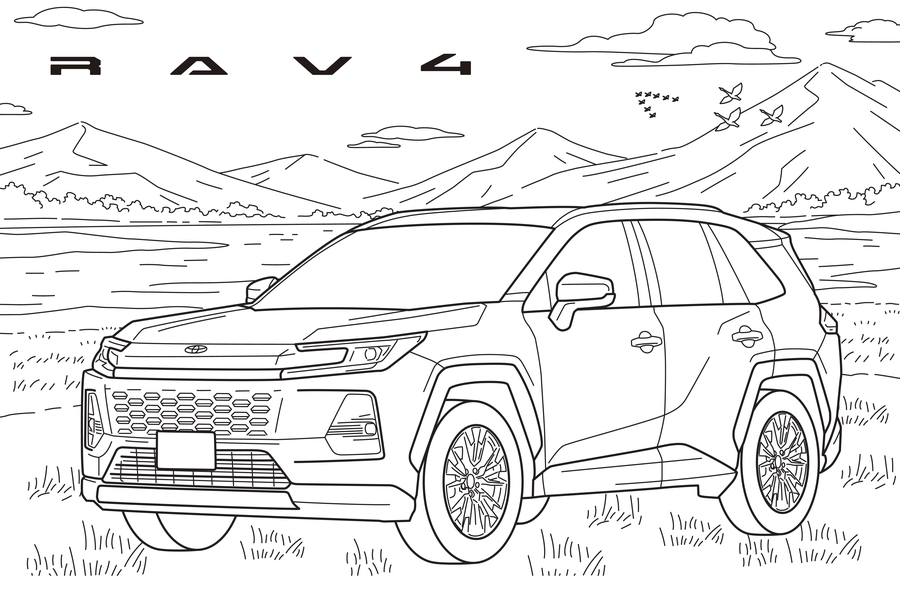 トヨタのぬりえ | 【公式】ネッツトヨタニューリー北大阪